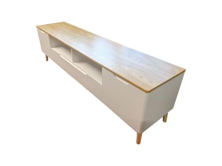 2 Drawers TV Unit with Two Cupboards - Flat Pack