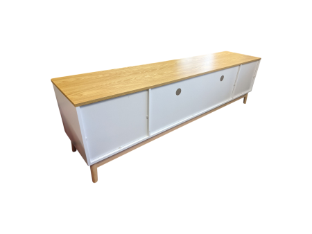 2 Drawers TV Unit with Two Cupboards - Flat Pack