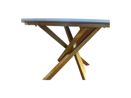Stone Effect Top Round Dining Table